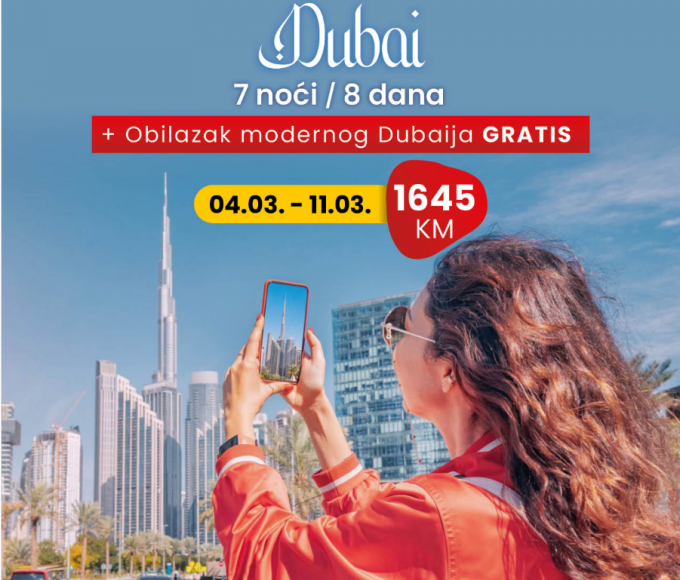 Turističke agencije iz BiH nude putovanja u Dubai povodom 8. marta