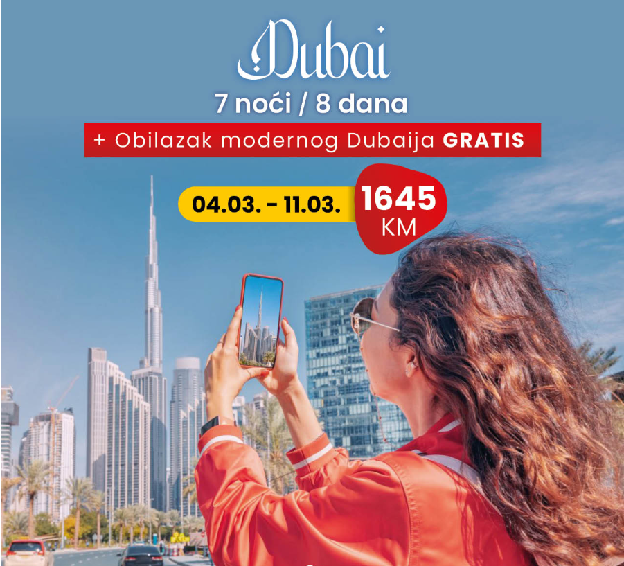 Turističke agencije iz BiH nude putovanja u Dubai povodom 8. marta