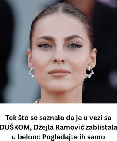 Tek što se saznalo da je u vezi sa DUŠKOM, Džejla Ramović zablistala u bijelom: Pogledajte ih samo blistaju od sreće!!!