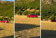 SNIMAK KOJI LEDI KRV U ŽILAMA: Automobil se zaletio u grupu ljudi, sve se pretvorilo u haos,počeo ih gaziti?!